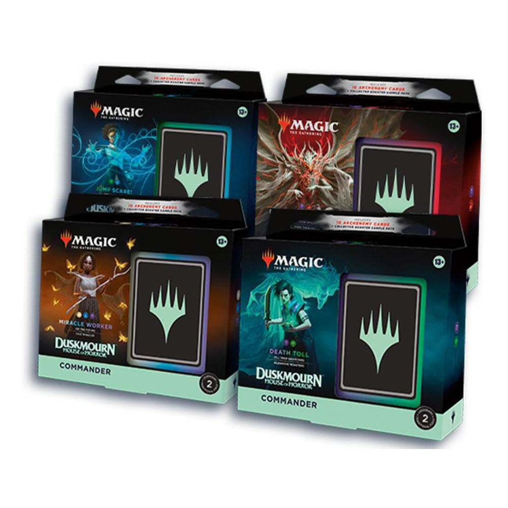Magic the Gathering - Duskmourn: House of Horror - Commander Deck Display (Includes all 4 Decks)