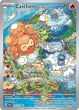 Castform Sunny Form - 195/191 195 - SV08 Surging Sparks Holofoil