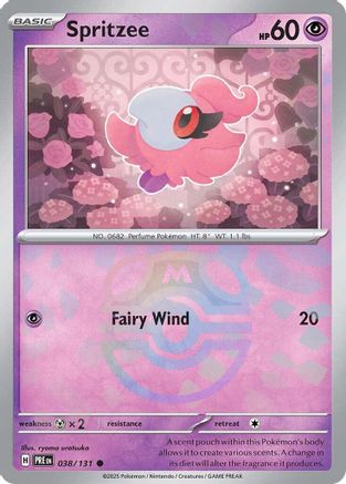 Spritzee (Master Ball Pattern) 38 - SV Prismatic Evolutions Holofoil