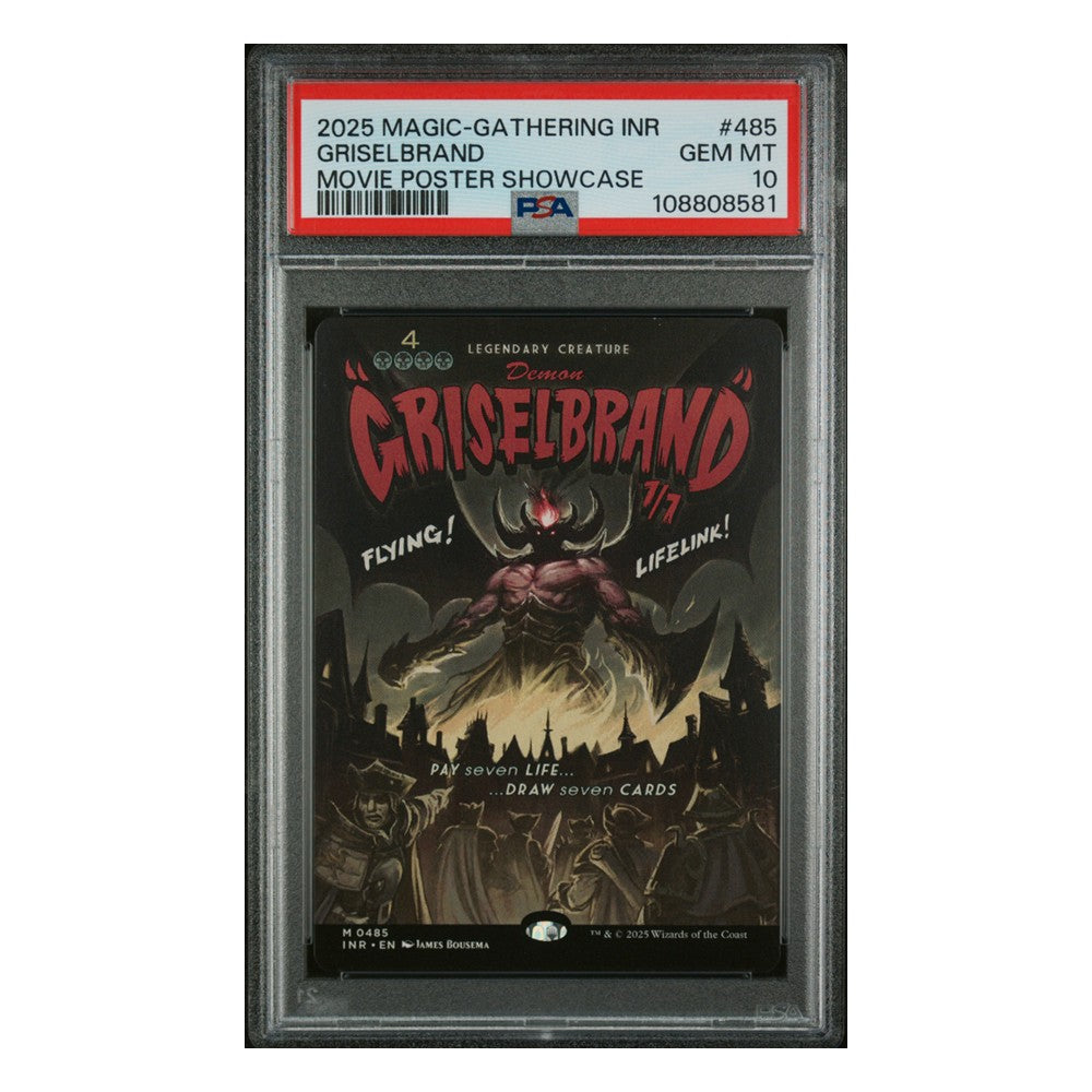 Magic the Gathering: PSA 10 Griselbrand INR 485 + Free Slab Bumper