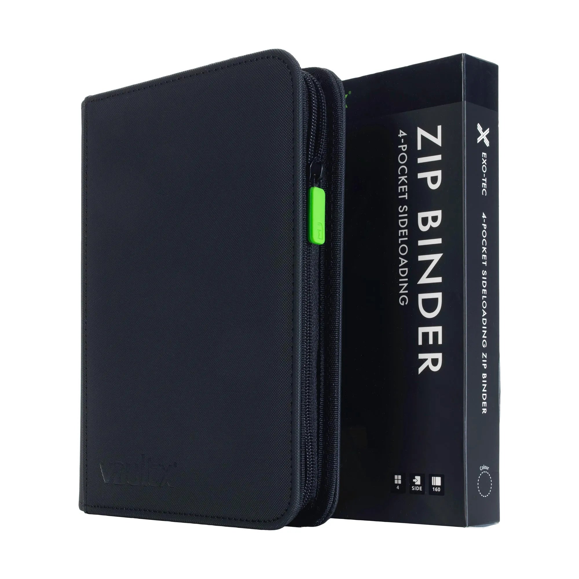 Vault X - 4 Pocket - Exo Tec Zip Binder - Signature Black Vault X - 4 Pocket - Exo Tec Zip Binder - Signature Black