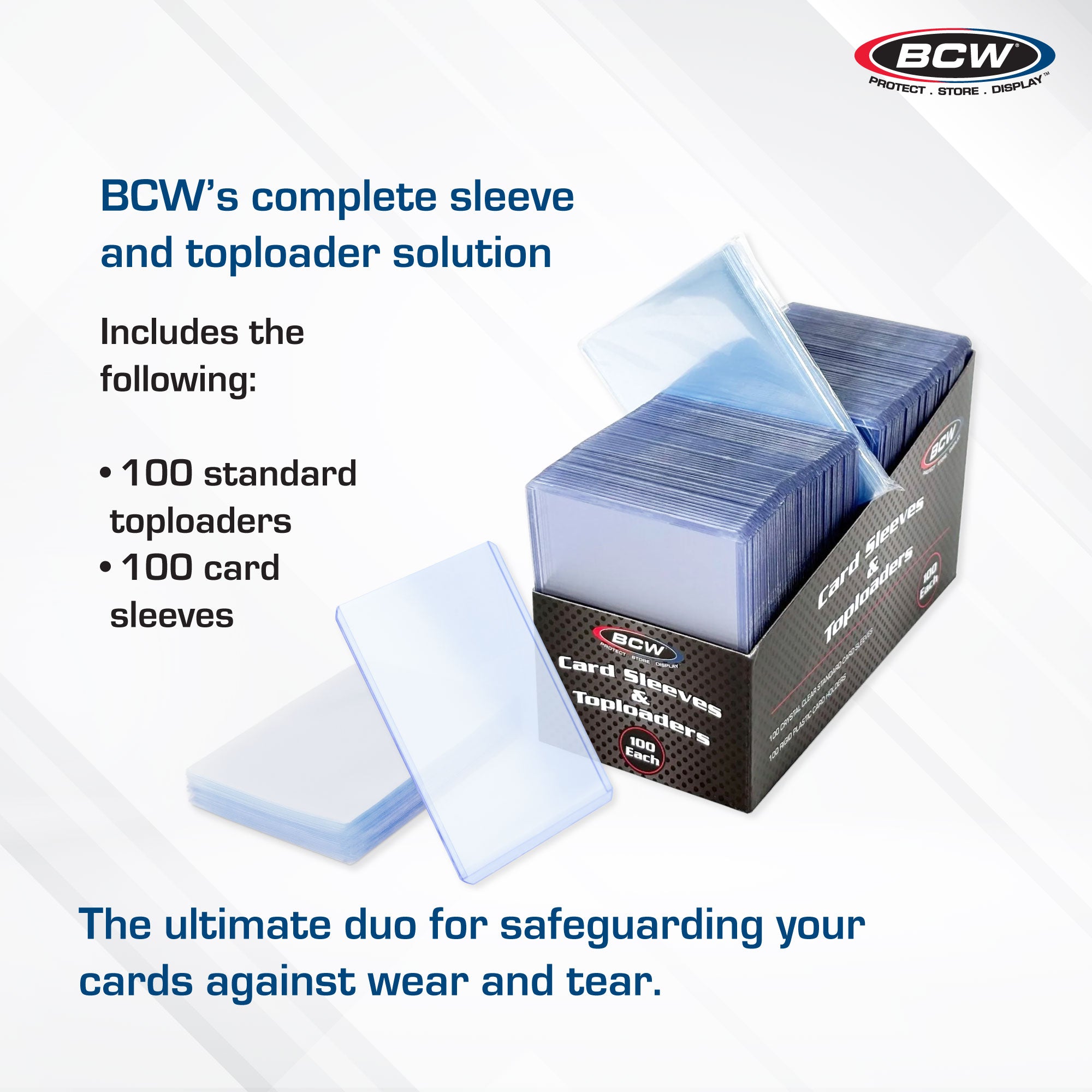 BCW Card Sleeves and Toploader Combo