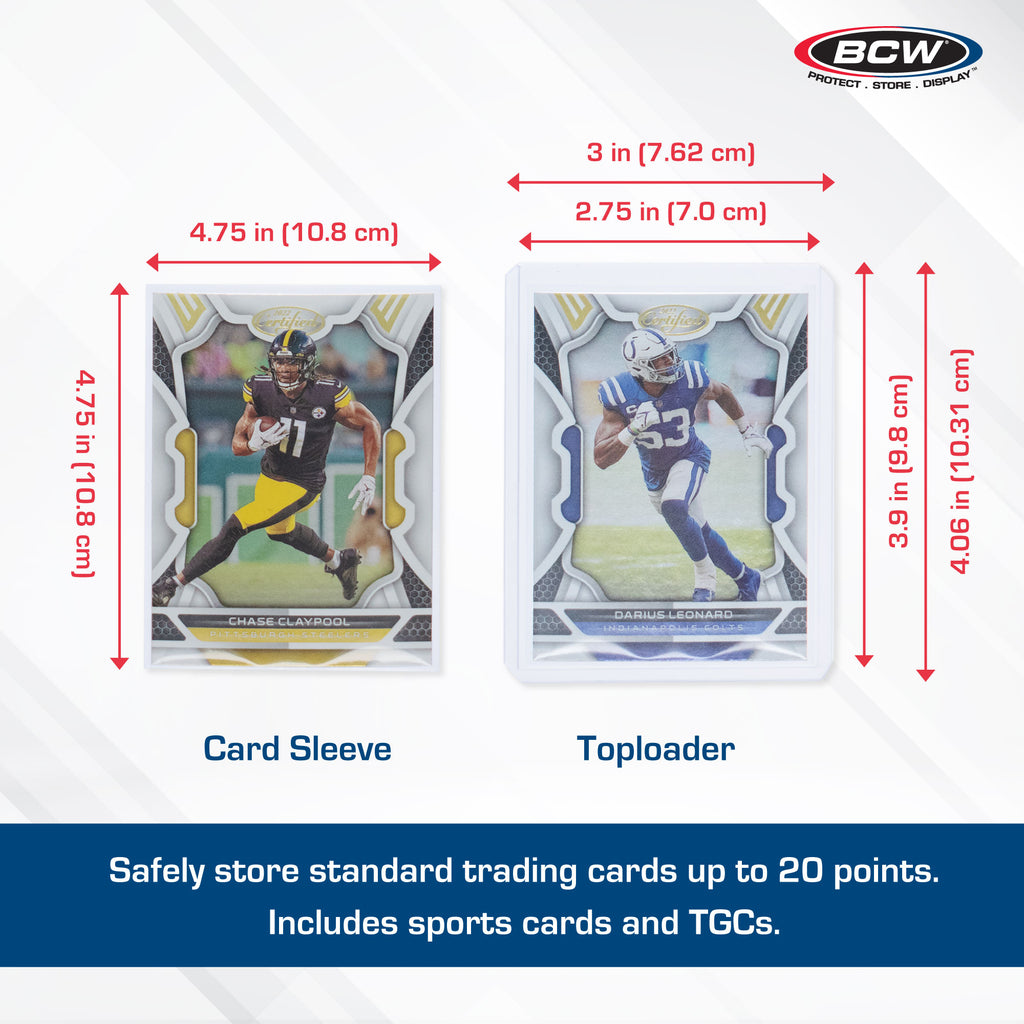 BCW Card Sleeves and Toploader Combo
