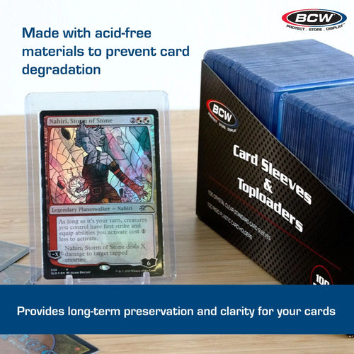BCW Supplies: Card Sleeves and Toploader Combo - 200 Sleeves and 200 Toploaders BCW Supplies