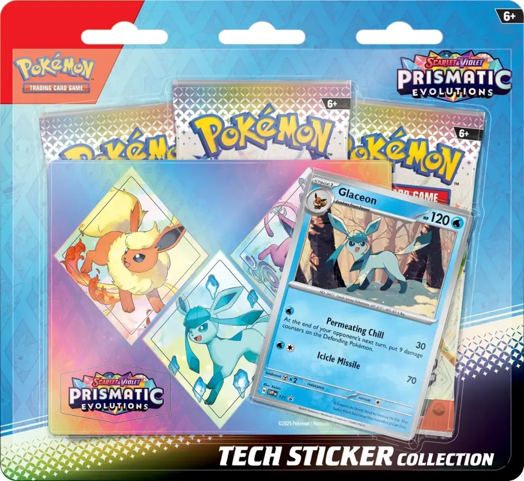 Pokemon - Prismatic Evolutions - Tech Sticker Collection