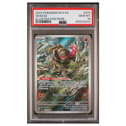 Pokemon - English - PSA 10 Okidogi 074/064 IR SFA