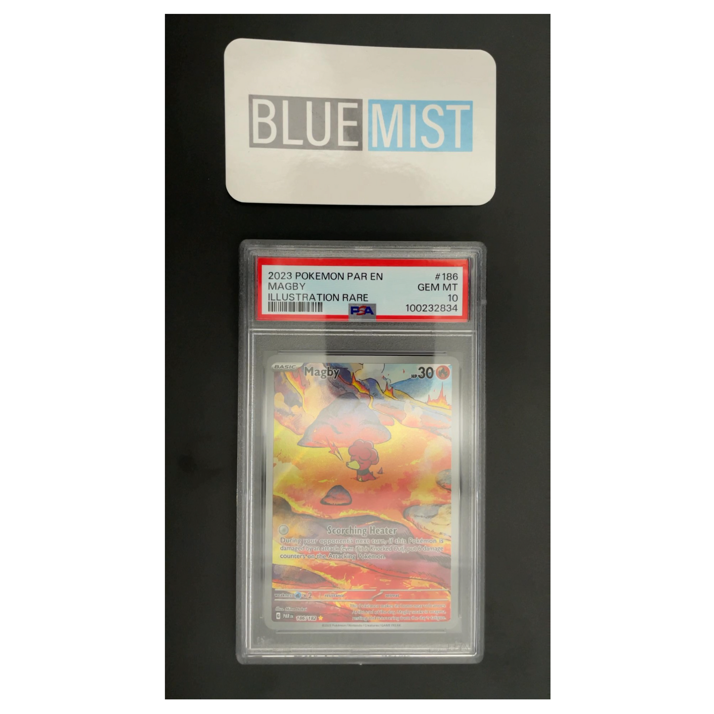 Pokemon - English - PSA 10 Magby 186/182 IR PAR