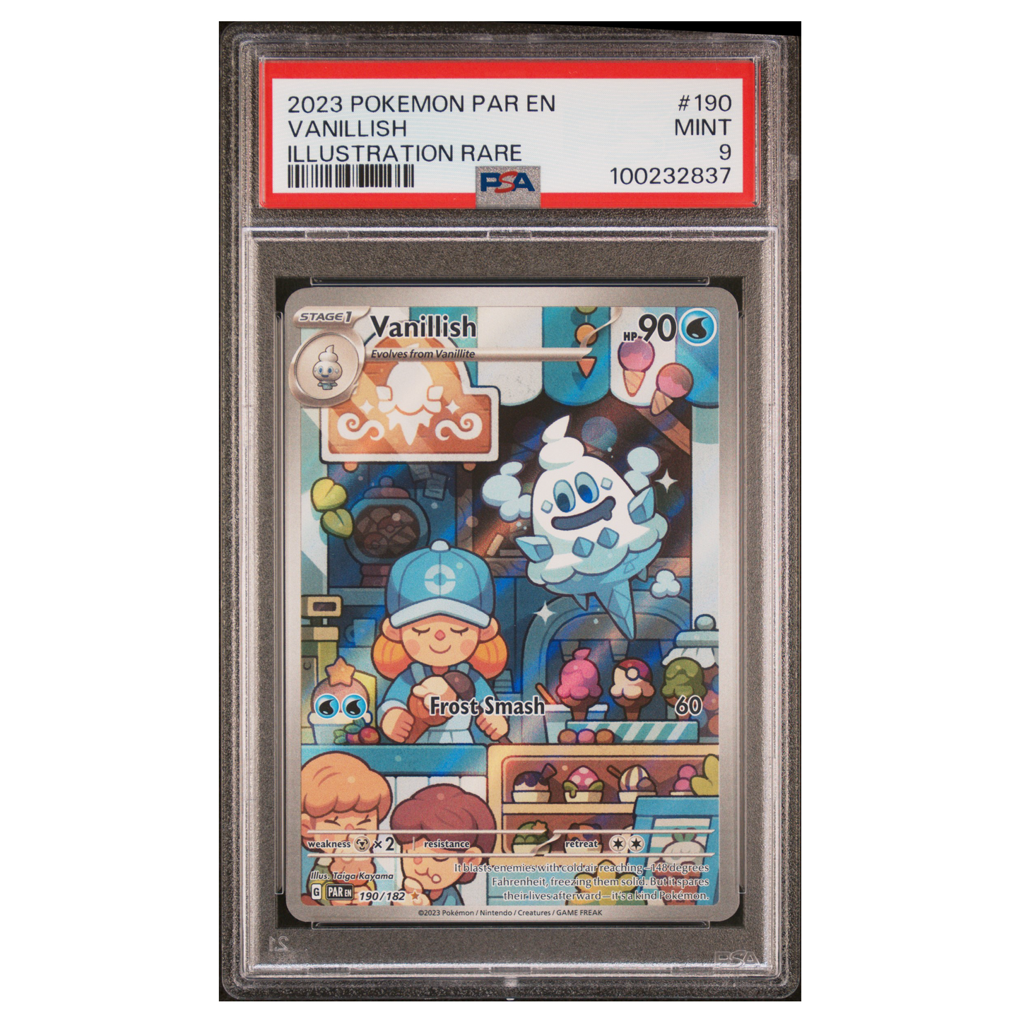 Pokemon - English - PSA 9 Vanillish 190/182 IR PAR