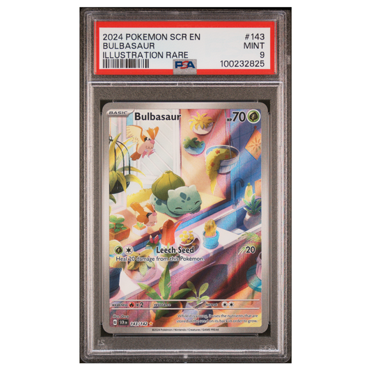 Pokemon - English - PSA 9 Bulbasaur 143/142 IR SCR