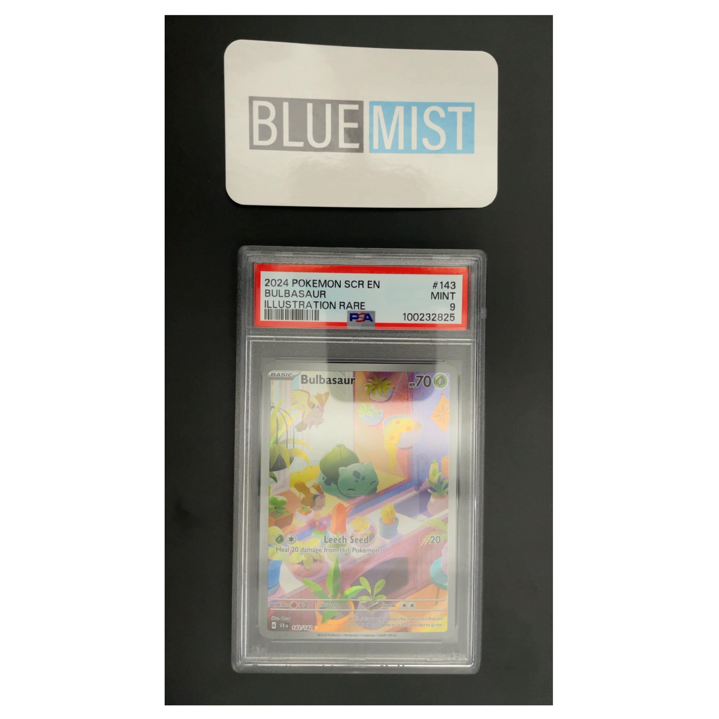 Pokemon - English - PSA 9 Bulbasaur 143/142 IR SCR