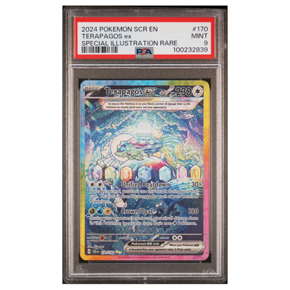 Pokemon - English - PSA 9 Terapagos ex 170/142 IR SCR