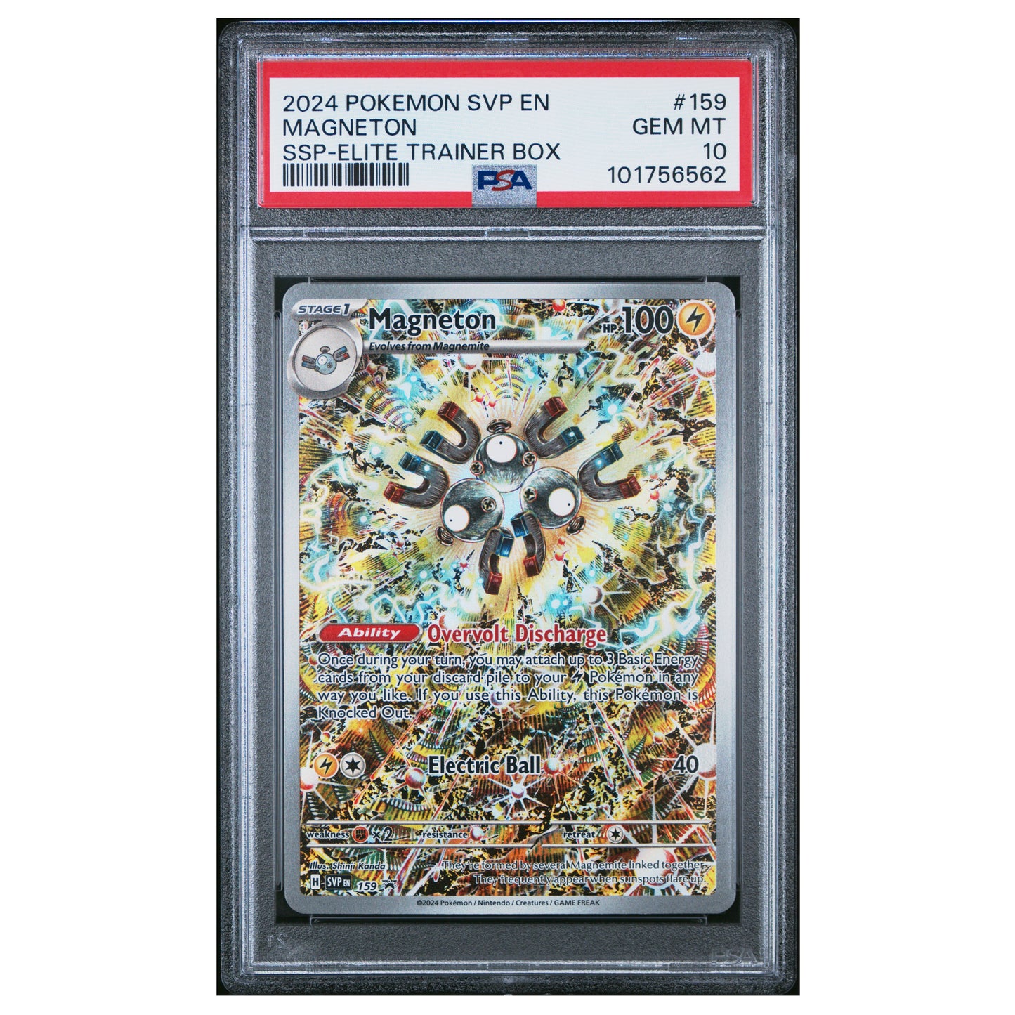 Pokemon - English - PSA 10 Magneton 159 SVP Black Star Promo