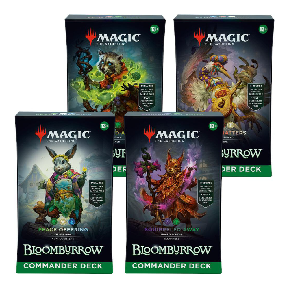 Magic the Gathering - Bloomburrow - All 4 Commander Decks [Display Case]