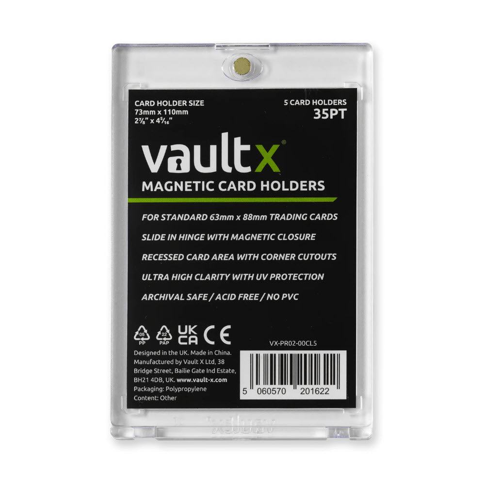 Vault X: Magnetic Card Holders 35pt - 5 Pack [Card Holder]