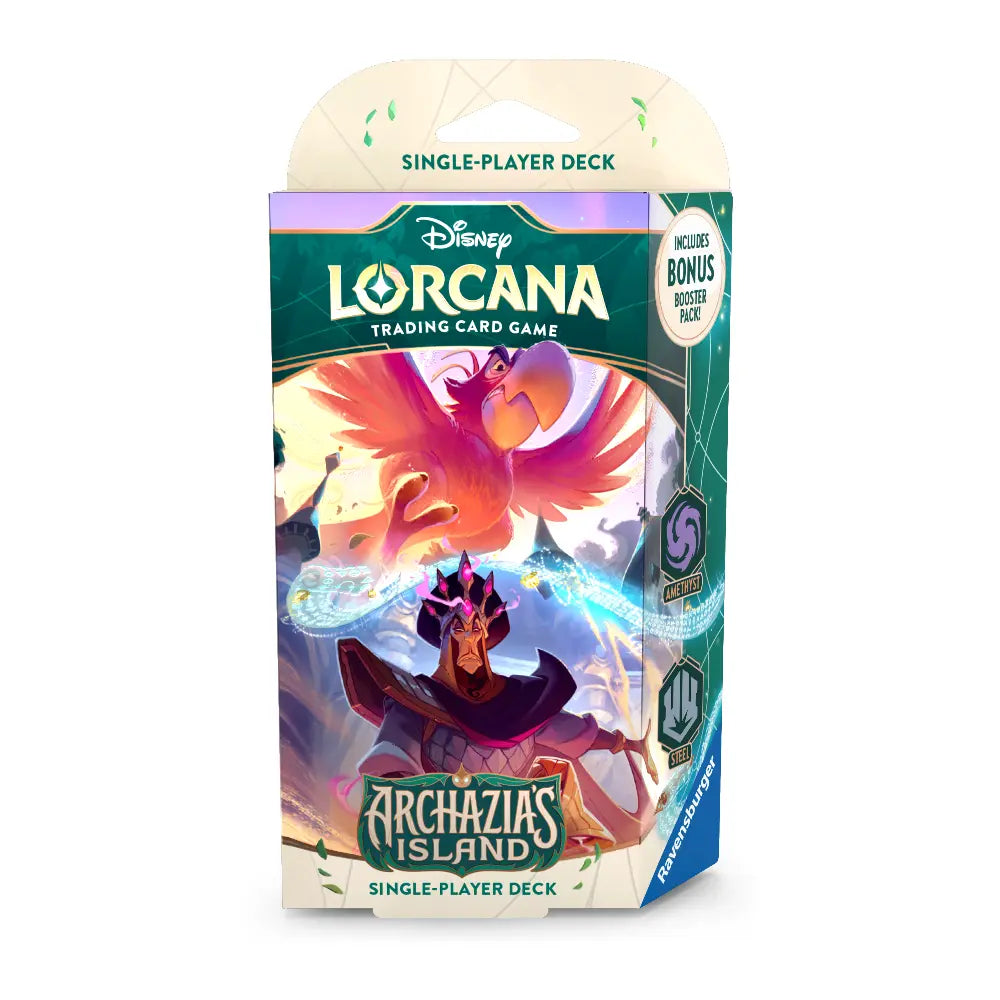 buy individual lorcana cards Ravensburger Disney TCG: Whispers in The Well Single-Player Deck - Amber & Emerald - Engaging Gameplay - Over 200 Original Disney Artworks Perfect for newcomers and seasoned Illumineers alike Disney Lorcana Single Cold Foil