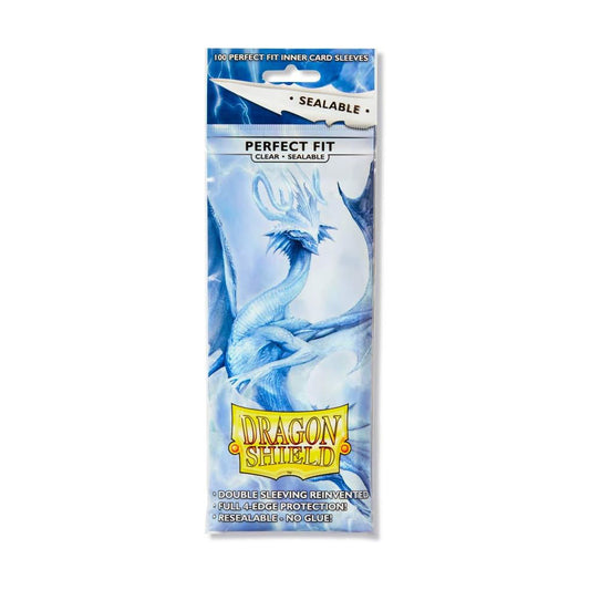 Dragon Shield Sleeves - Sealable Perfect Fit - 100CT [Clear]