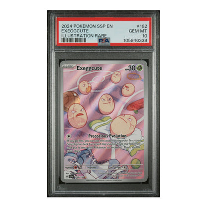 Pokemon TCG: English - PSA 10 Exeggcute SSP 192 + Free Slab Bumper