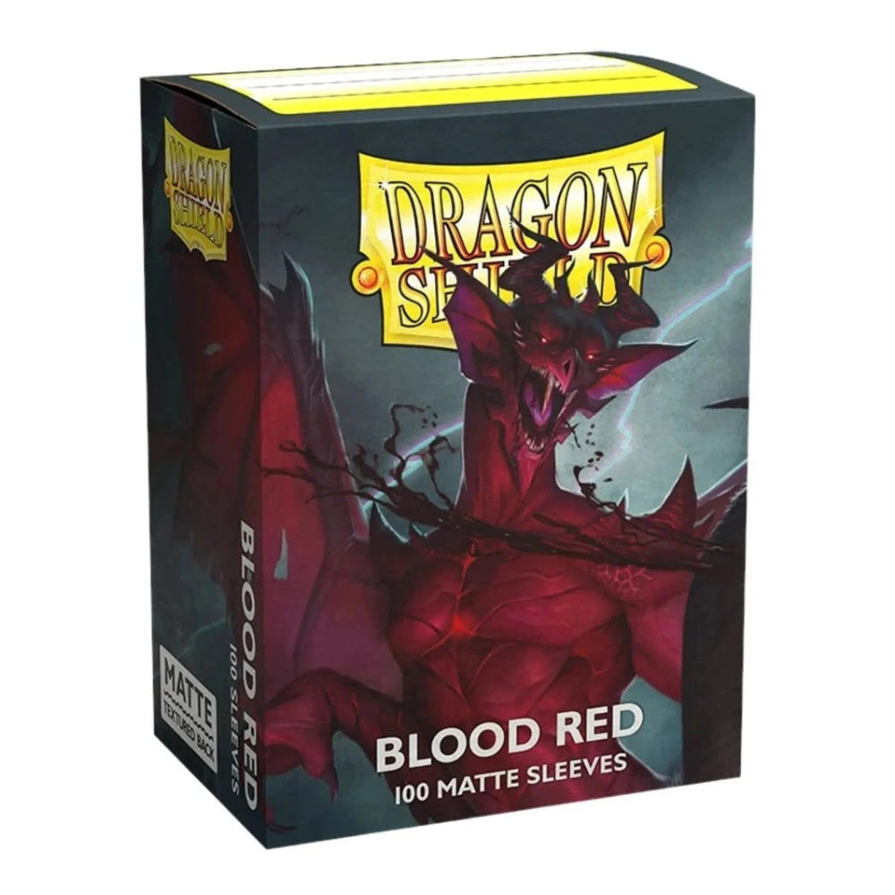 Dragon Shield Sleeves - Standard Size - Matte 100CT [Blood Red]