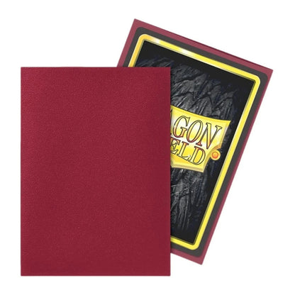 Dragon Shield Sleeves - Standard Size - Matte 100CT [Blood Red]