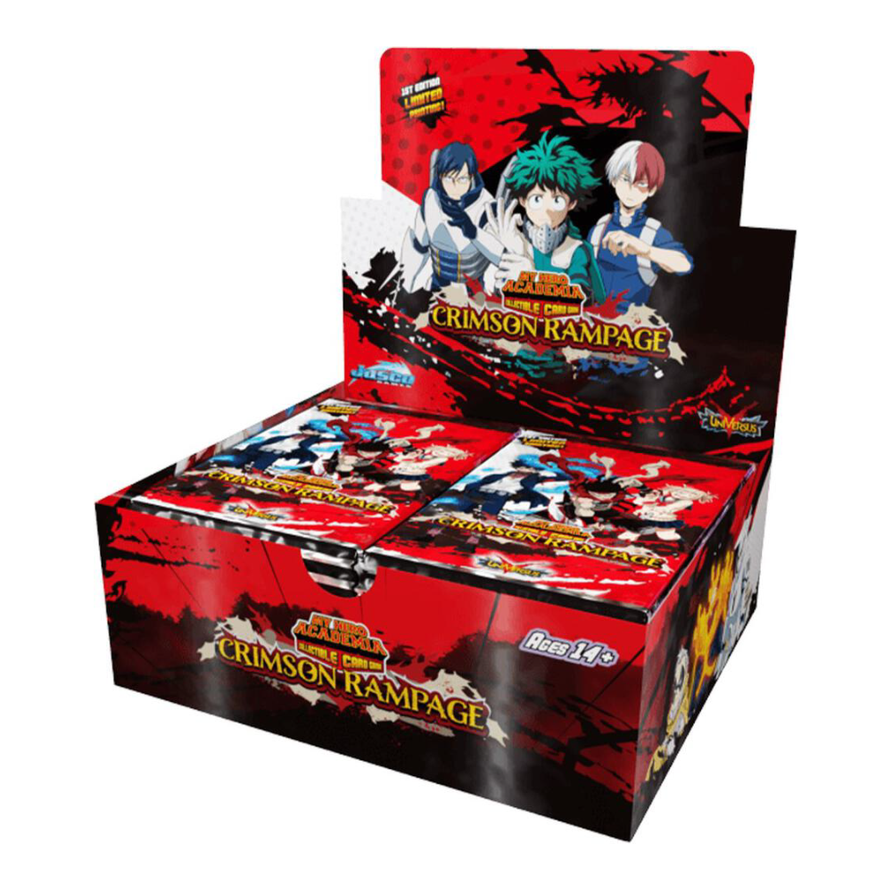 UniVersus: My Hero Academia - Crimson Rampage [MHA2] 1st Edition - Booster Display