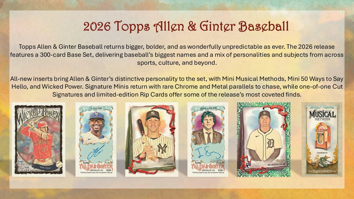 Topps: 2026 Allen and Ginter - MLB [Hobby Box]
