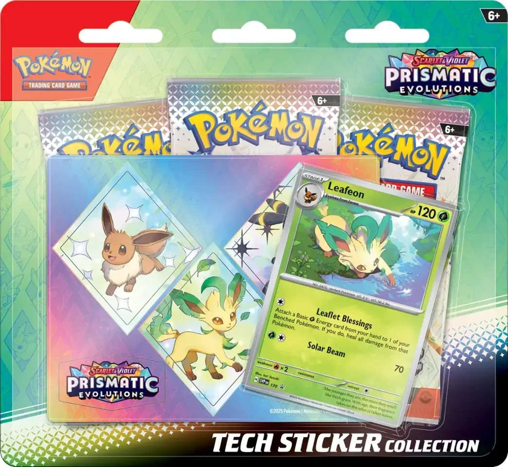 Pokemon - Prismatic Evolutions - Tech Sticker Collection [Leafeon]