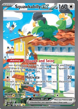 Squawkabilly ex - 264/193 264 - SV02 Paldea Evolved Holofoil