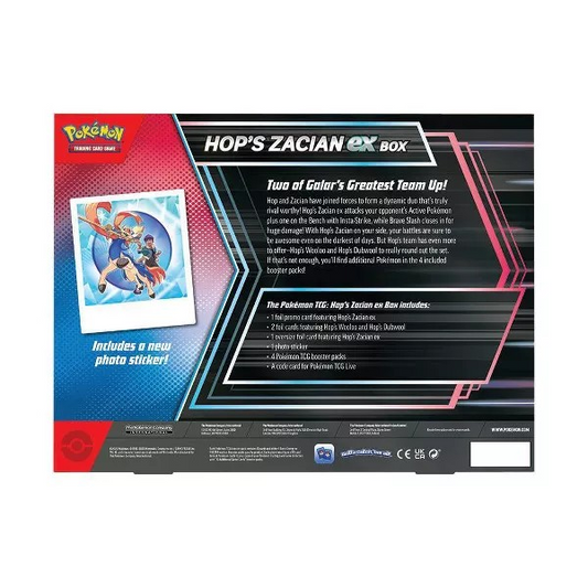 Pokemon English - Hop's Zacian ex Box