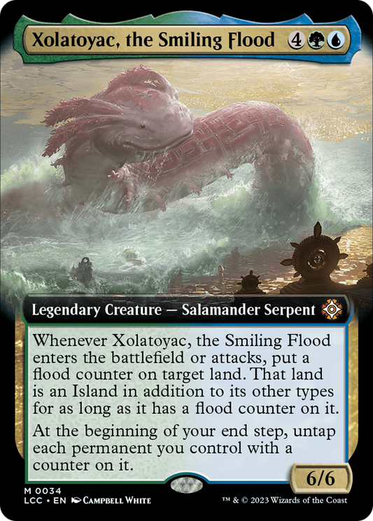 Xolatoyac, the Smiling Flood (LCC-034) - The Lost Caverns of Ixalan Commander: (Extended Art) Foil