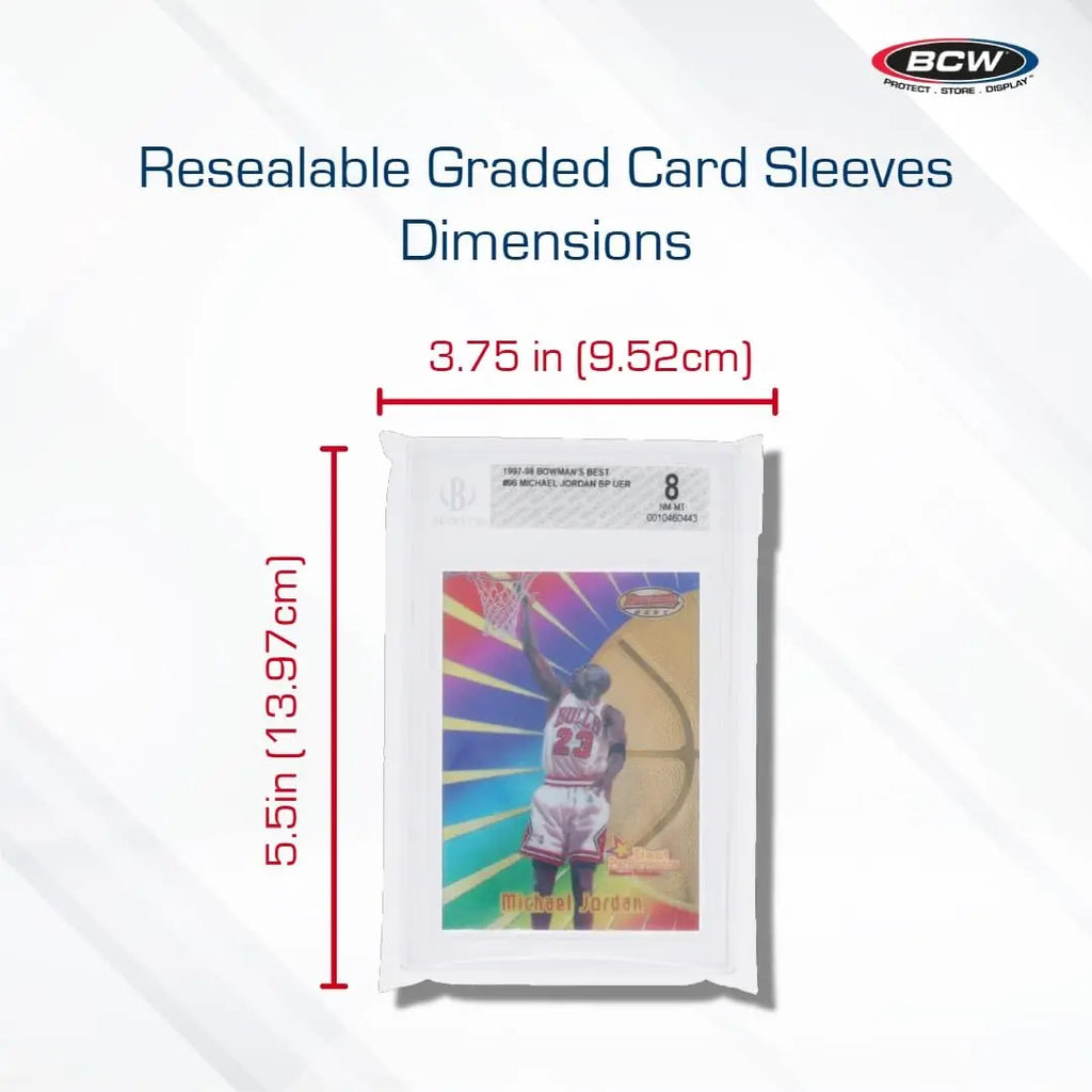 BCW Graded Card Sleeves - 500CT [Team Bag] BCW Supplies