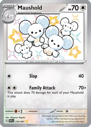 Maushold - 210/091 210 - SV Paldean Fates Holofoil