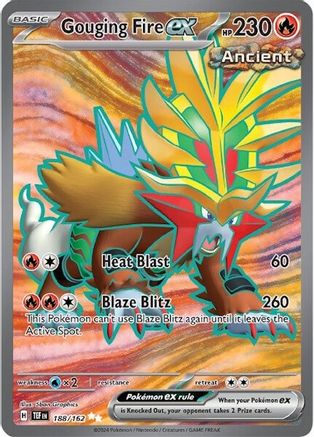 Gouging Fire ex - 188/162 188 - SV05 Temporal Forces Holofoil