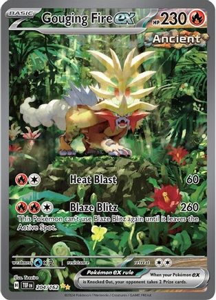 Gouging Fire ex - 204/162 204 - SV05 Temporal Forces Holofoil