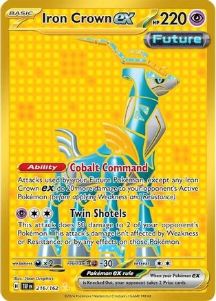 Iron Crown ex - 216/162 216 - SV05 Temporal Forces Holofoil
