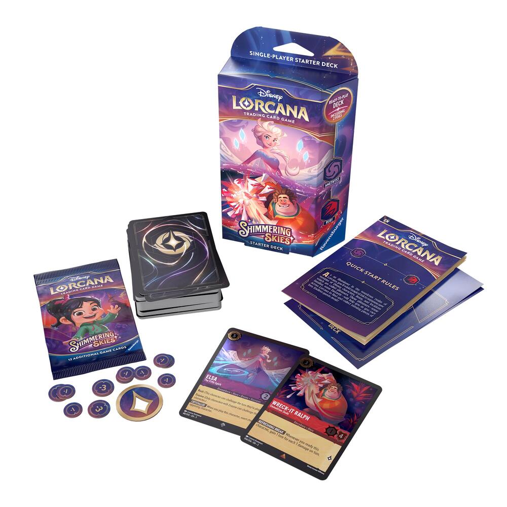 Disney Lorcana TCG - Shimmering Skies - Starter Deck [Amethyst and Ruby]