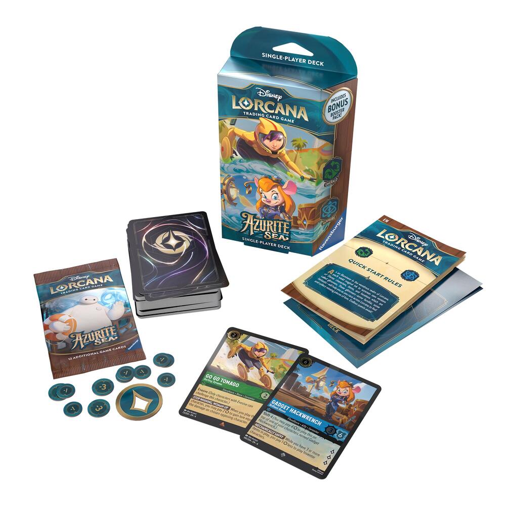 Disney Lorcana TCG - Azurite Sea - Starter Deck [Emerald and Sapphire]