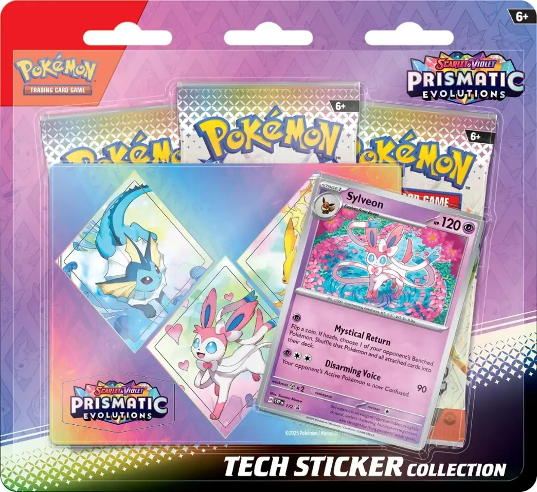 Pokemon English - Prismatic Evolutions - Tech Sticker Collection [Sylveon]