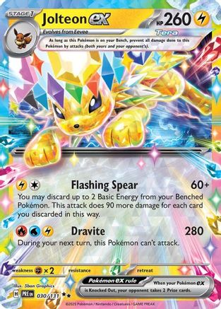 Jolteon ex - 030/131 30 - SV Prismatic Evolutions Reverse Holofoil