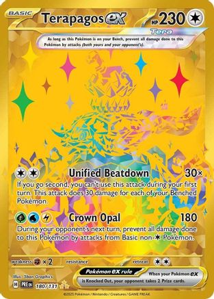 Terapagos ex - 180/131 180 - SV Prismatic Evolutions Holofoil