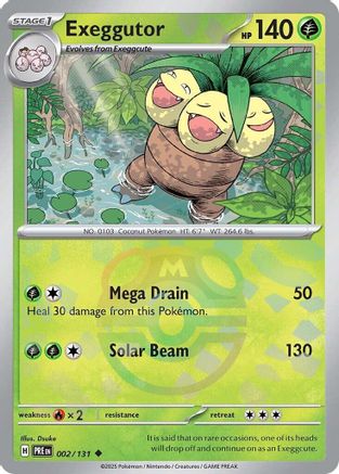 Exeggutor (Master Ball Pattern) 2 - SV Prismatic Evolutions Holofoil