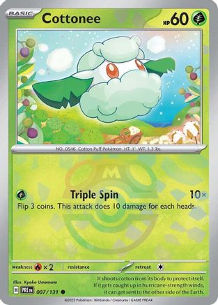 Cottonee (Master Ball Pattern) 7 - SV Prismatic Evolutions Holofoil