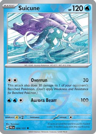 Suicune (Master Ball Pattern) 24 - SV Prismatic Evolutions Holofoil
