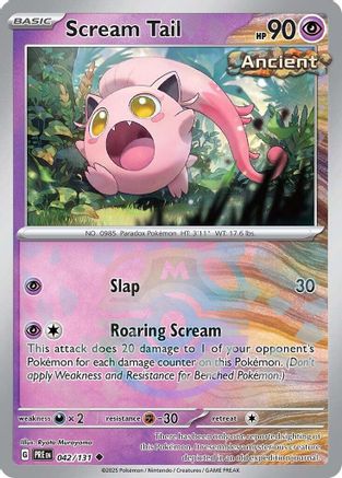 Scream Tail (Master Ball Pattern) 42 - SV Prismatic Evolutions Holofoil