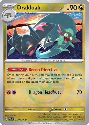 Drakloak (Master Ball Pattern) 72 - SV Prismatic Evolutions Holofoil