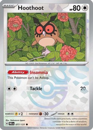 Hoothoot (Master Ball Pattern) 77 - SV Prismatic Evolutions Holofoil