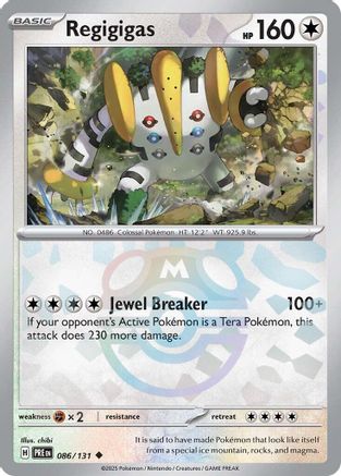 Regigigas (Master Ball Pattern) 86 - SV Prismatic Evolutions Holofoil