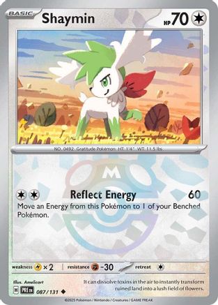 Shaymin (Master Ball Pattern) 87 - SV Prismatic Evolutions Holofoil