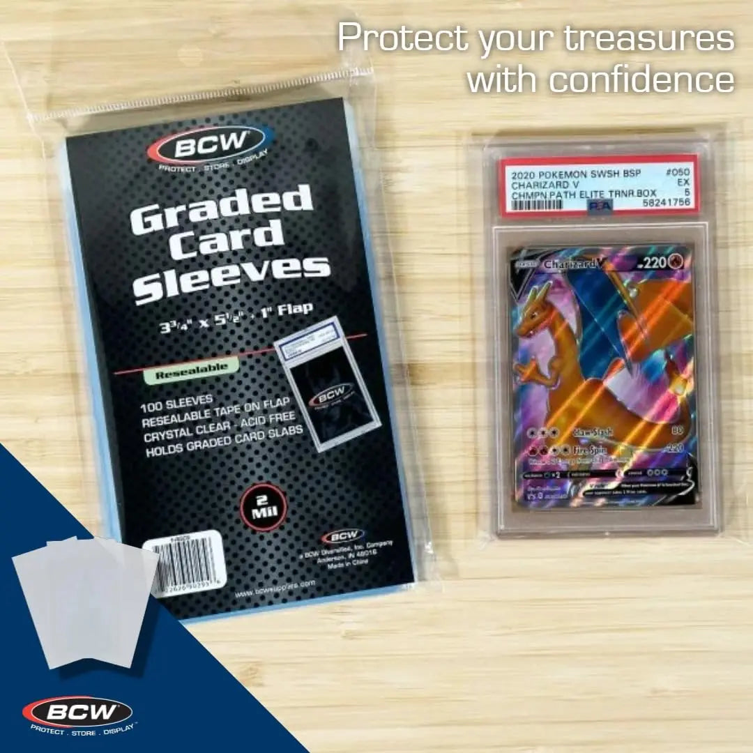 BCW Graded Card Sleeves - 500CT [Team Bag] BCW Supplies