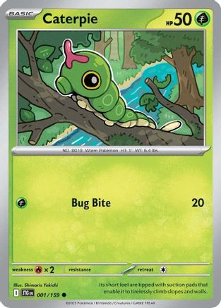 Caterpie 1 - SV09 Journey Together Reverse Holofoil