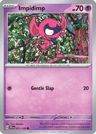 Impidimp 71 - SV09 Journey Together Reverse Holofoil